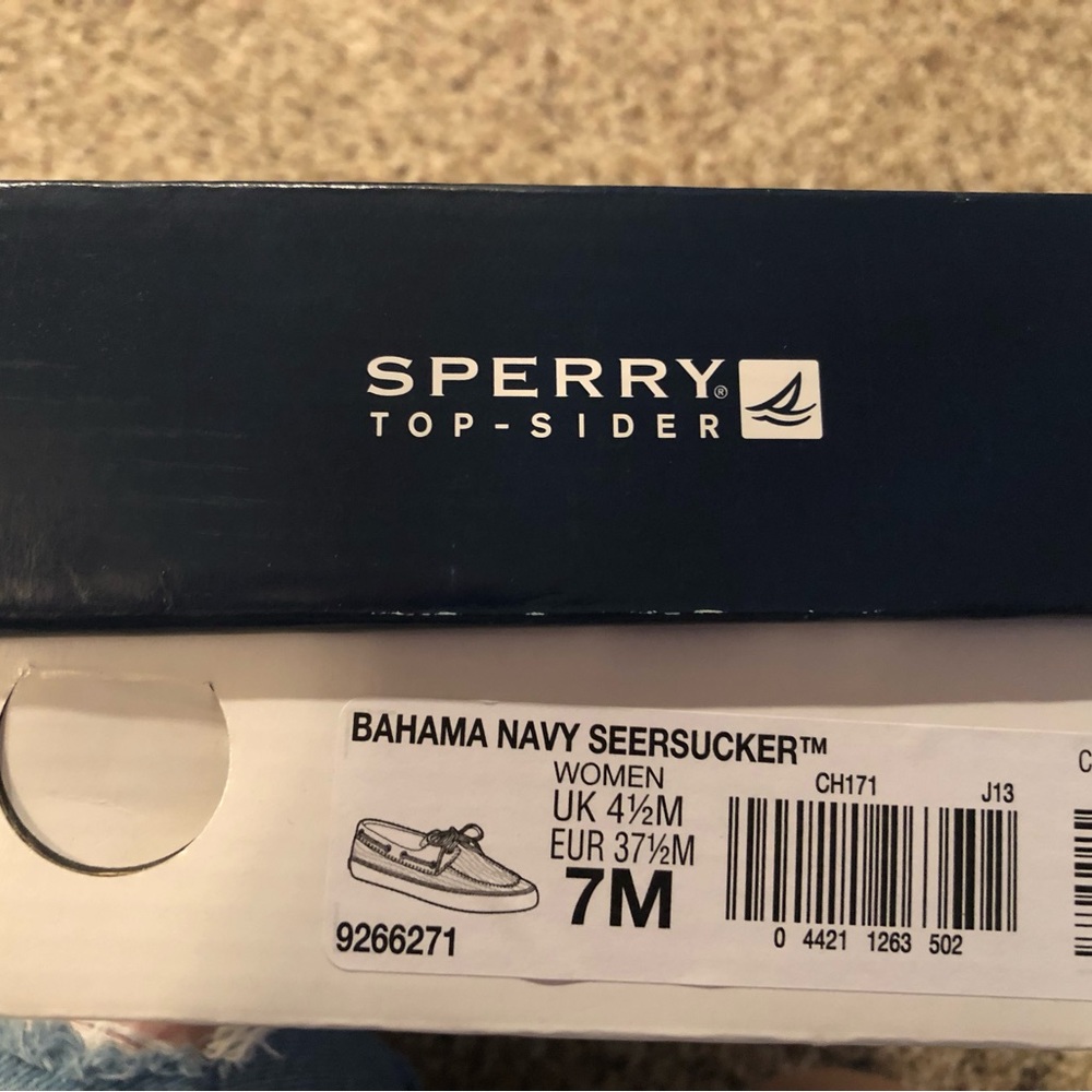 Sperry Top siders boat, deck loafers slip ons nautical dock beach slides Size 7